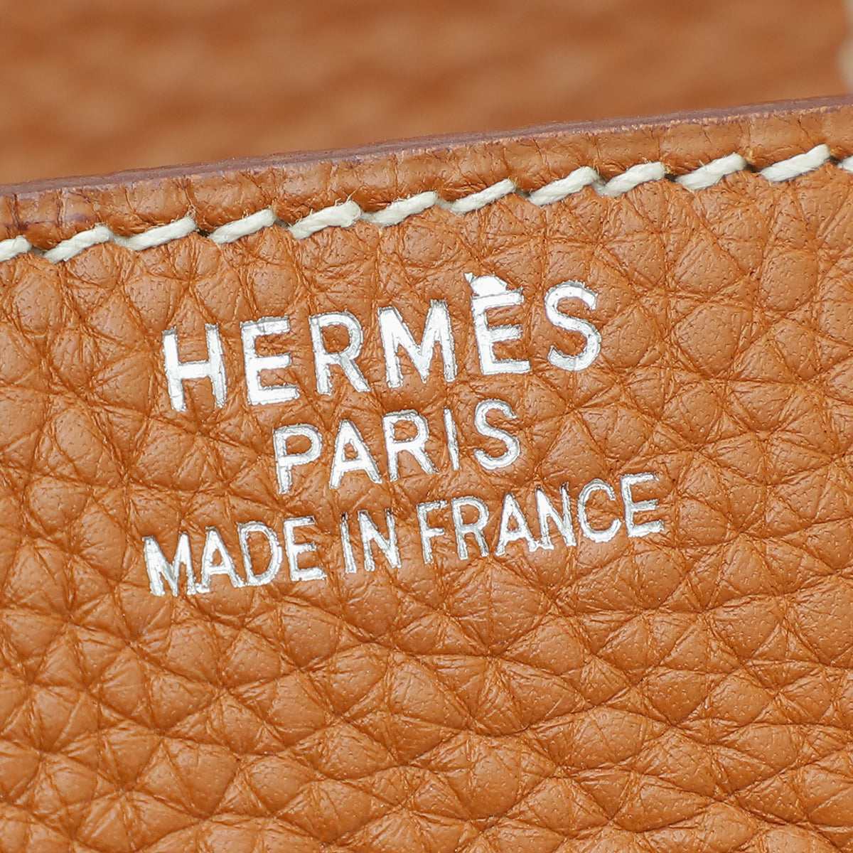 Hermes Gold Retourne Birkin 35 Bag