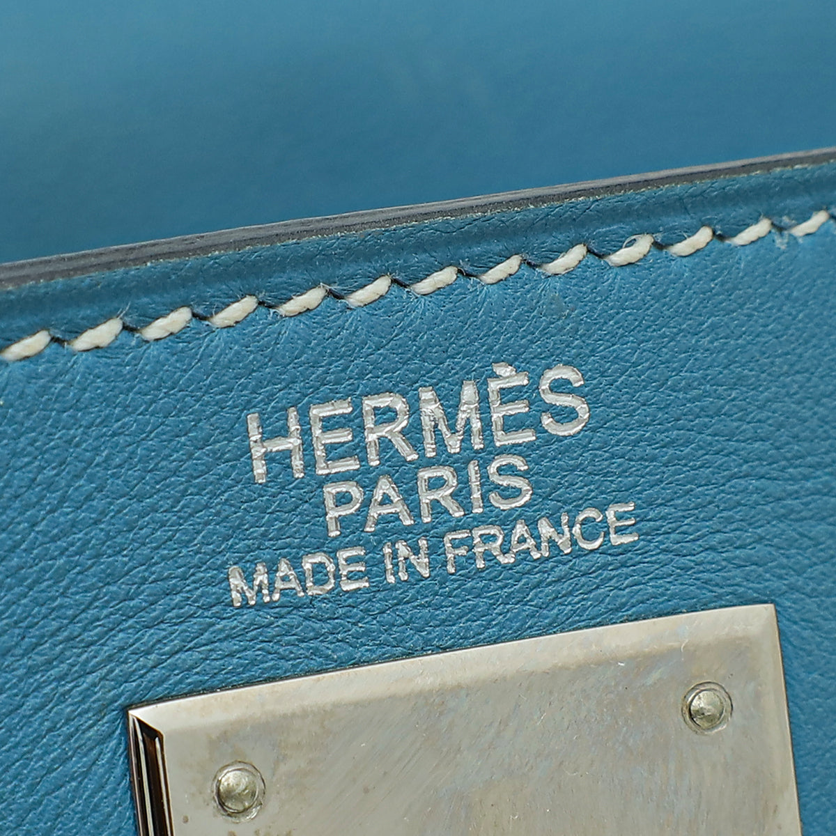 Hermes Bleu Jeans Swift Retourne Kelly 32 Bag