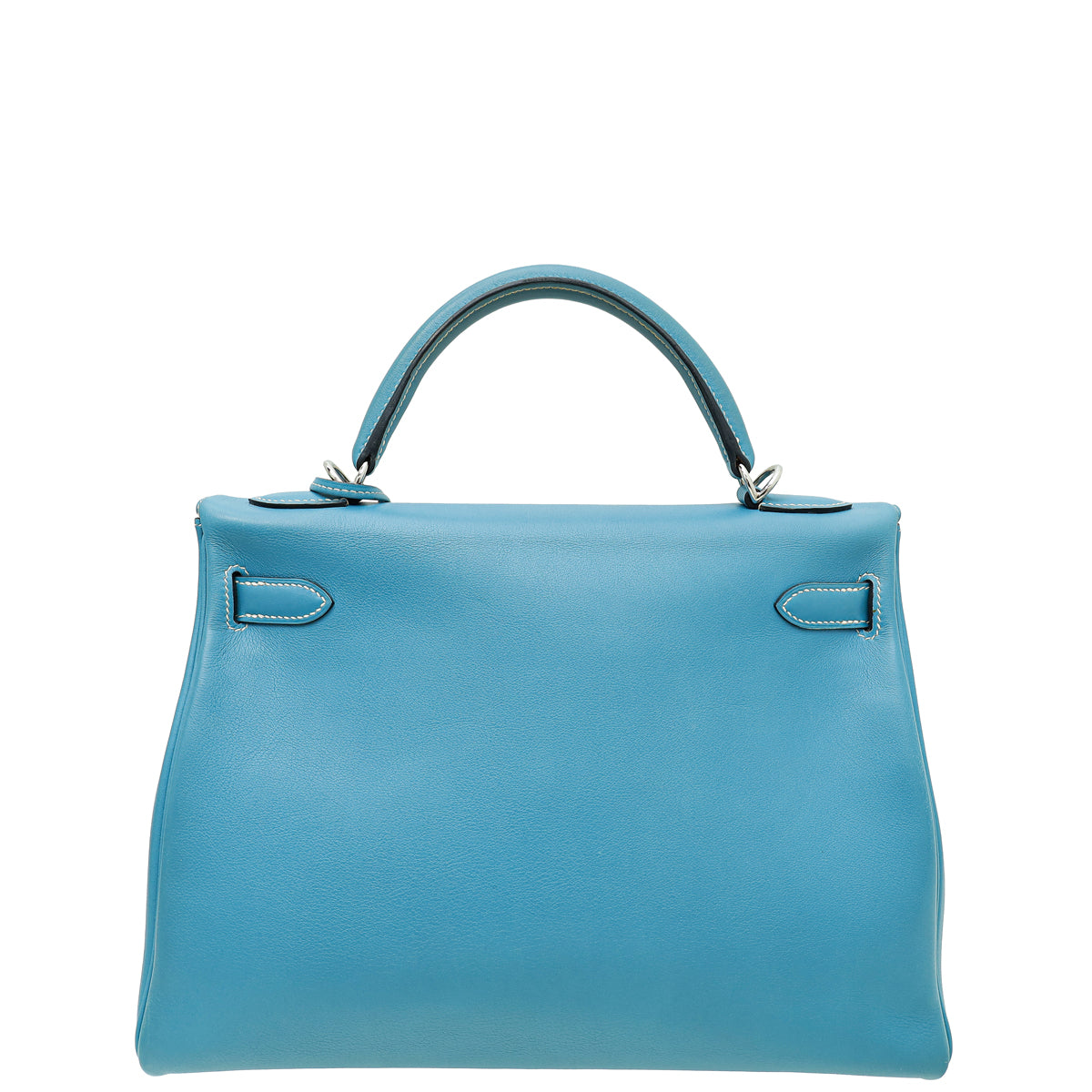 Hermes Bleu Jeans Swift Retourne Kelly 32 Bag-Hermes-THE CLOSET