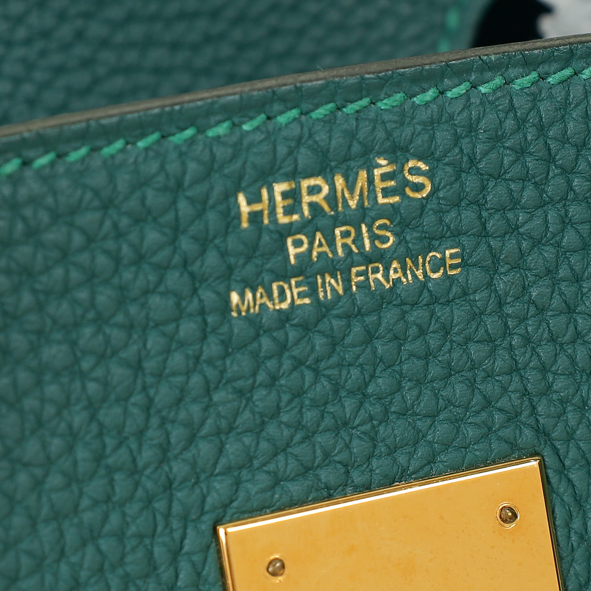Hermes Malachite Birkin 35 Bag — image 11 of 14
