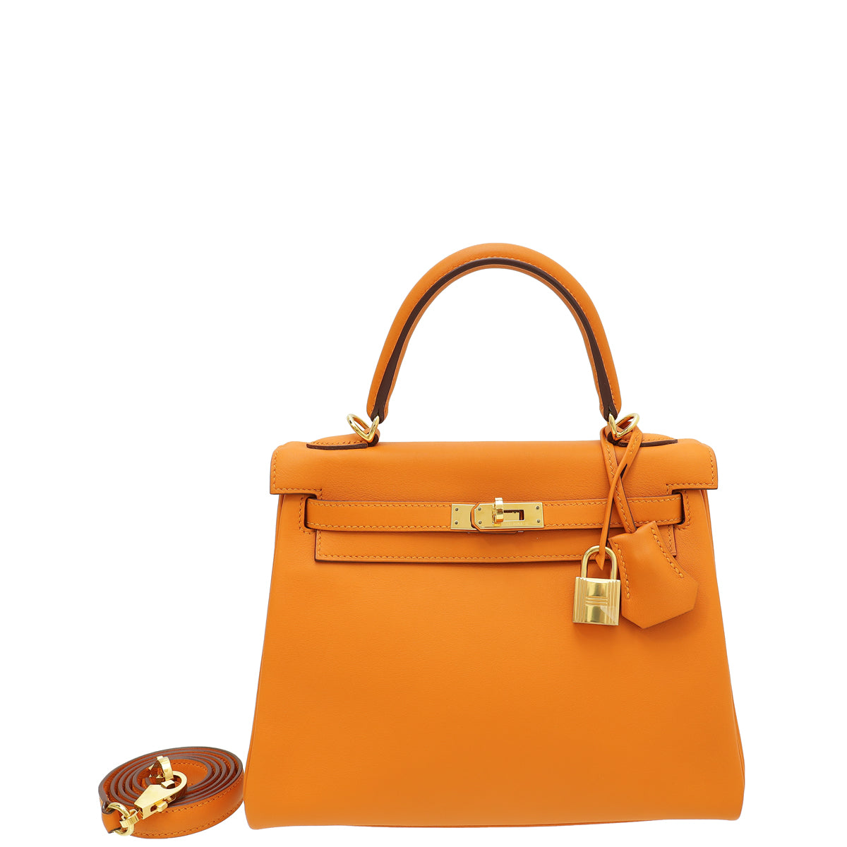Hermes Abricot Retourne Kelly 25 Bag-Hermes-THE CLOSET