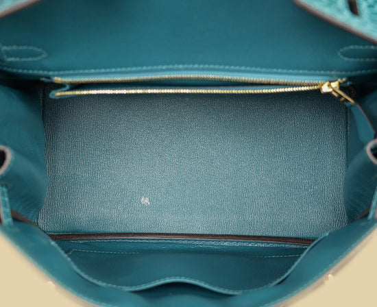 Hermes Colvert Shiny Porosus Crocodile Birkin 25 Bag-Hermes-THE CLOSET