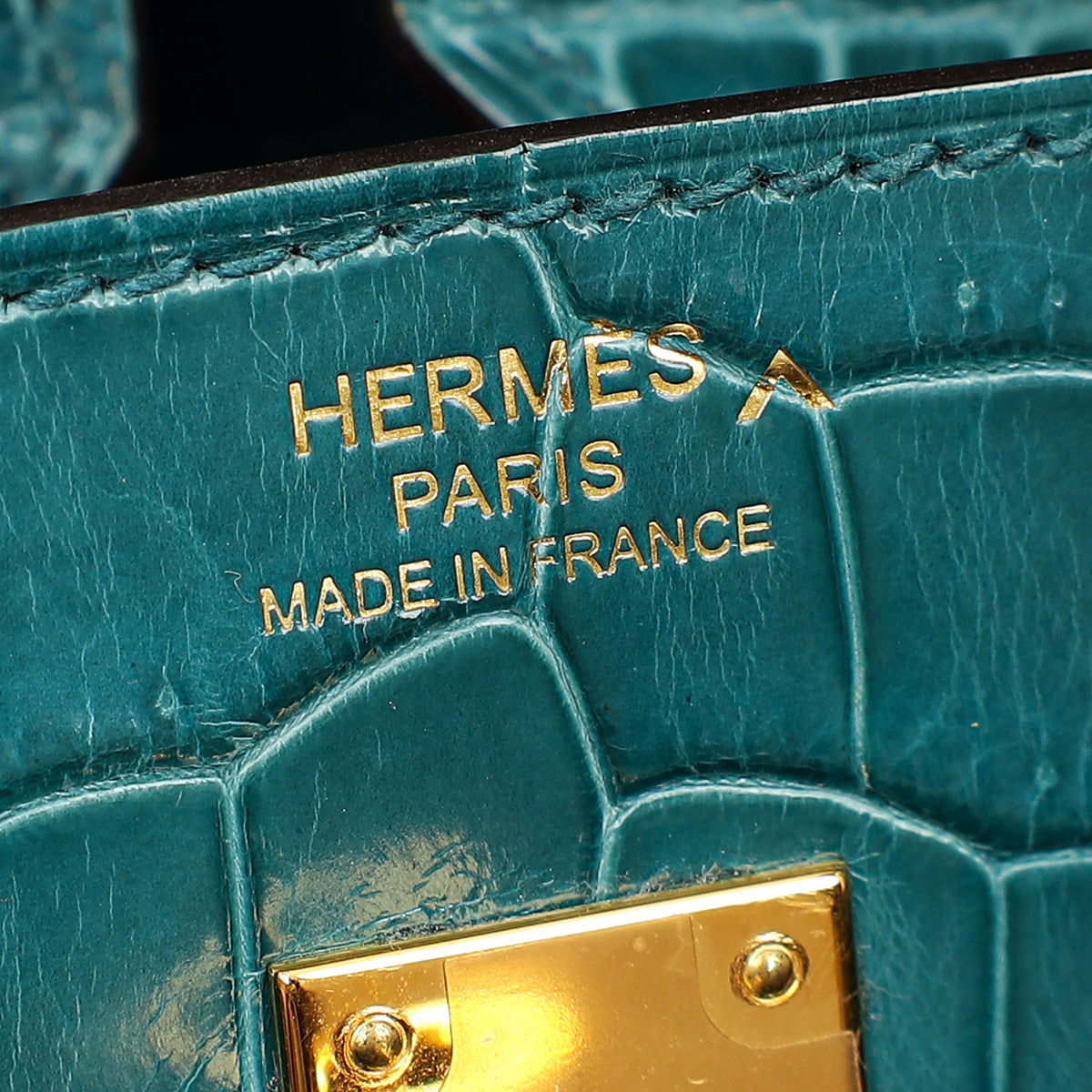 Hermes Colvert Shiny Porosus Crocodile Birkin 25 Bag-Hermes-THE CLOSET