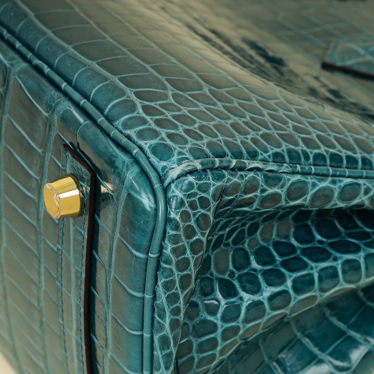 Hermes Colvert Shiny Porosus Crocodile Birkin 25 Bag-Hermes-THE CLOSET