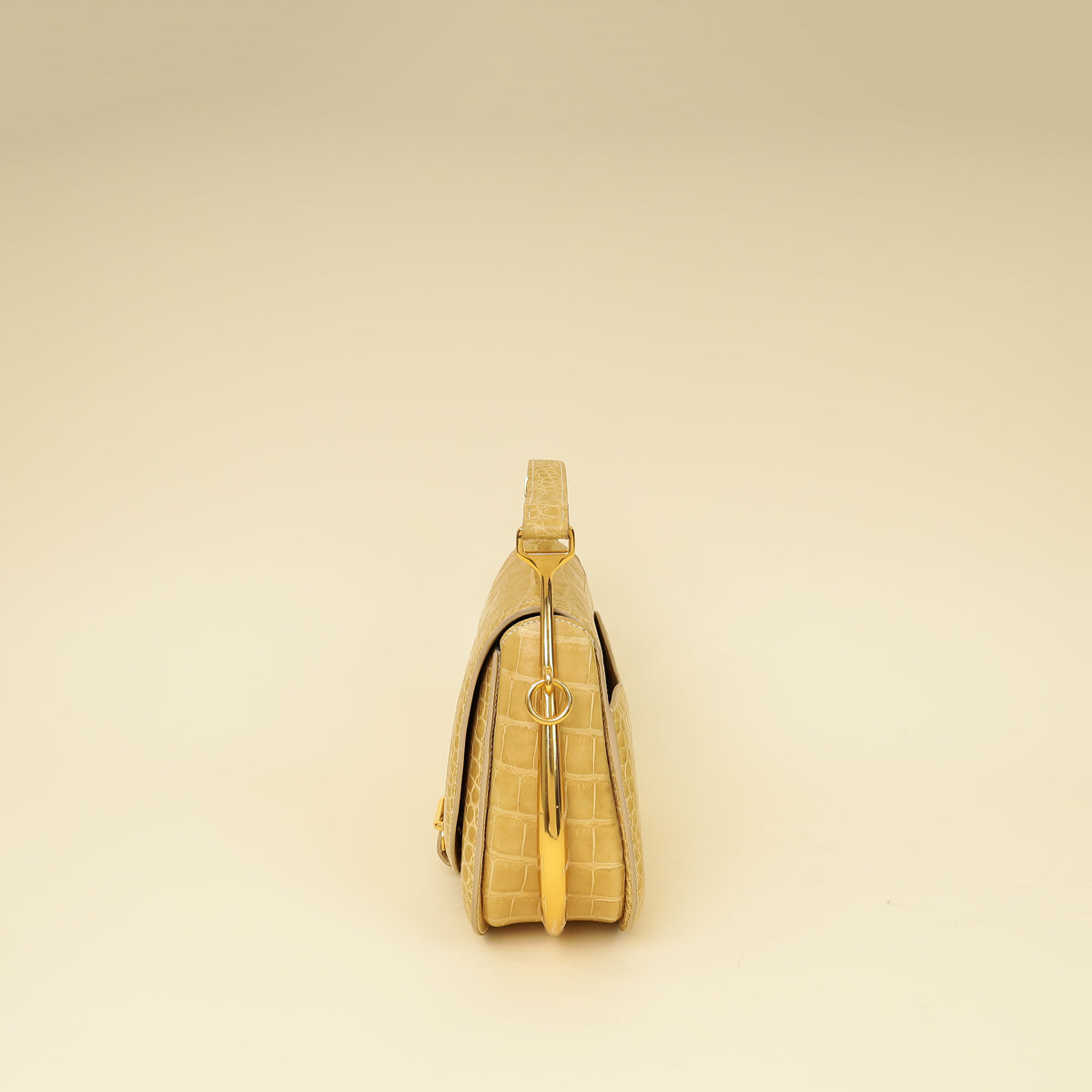 Hermes Jaune Poussin Alligator Passe-Guide Bag-Hermes-THE CLOSET