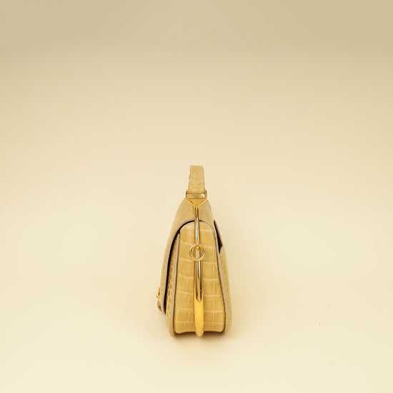 Hermes Jaune Poussin Alligator Passe-Guide Bag-Hermes-THE CLOSET