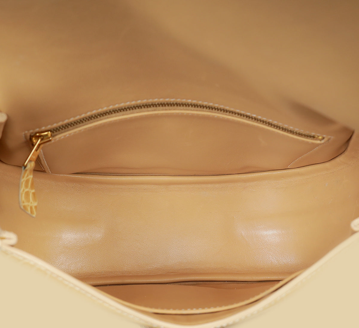 Hermes Jaune Poussin Alligator Passe-Guide Bag-Hermes-THE CLOSET