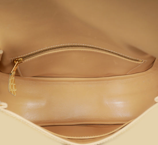 Hermes Jaune Poussin Alligator Passe-Guide Bag-Hermes-THE CLOSET