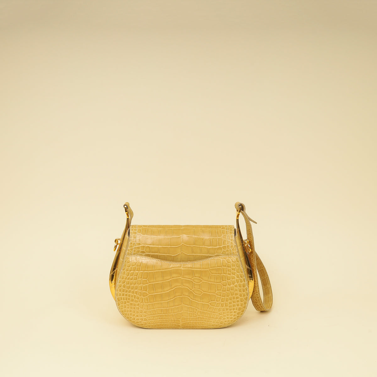 Hermes Jaune Poussin Alligator Passe-Guide Bag-Hermes-THE CLOSET