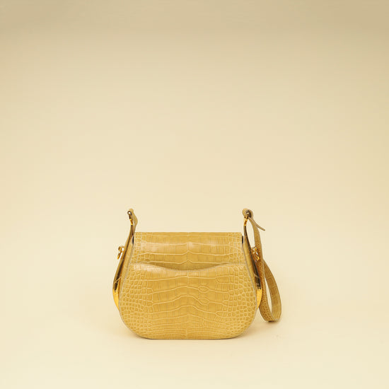 Hermes Jaune Poussin Alligator Passe-Guide Bag-Hermes-THE CLOSET