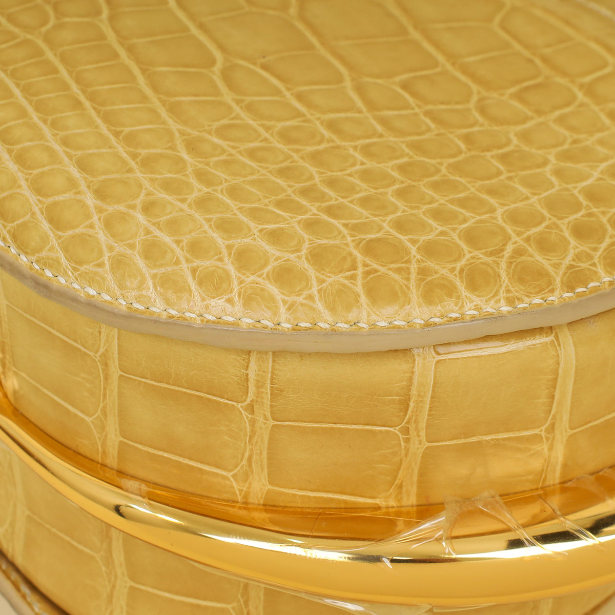 Hermes Jaune Poussin Alligator Passe-Guide Bag-Hermes-THE CLOSET