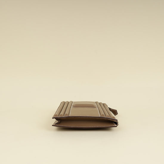 Hermès Etoupe Cadenas clutch-Hermes-THE CLOSET