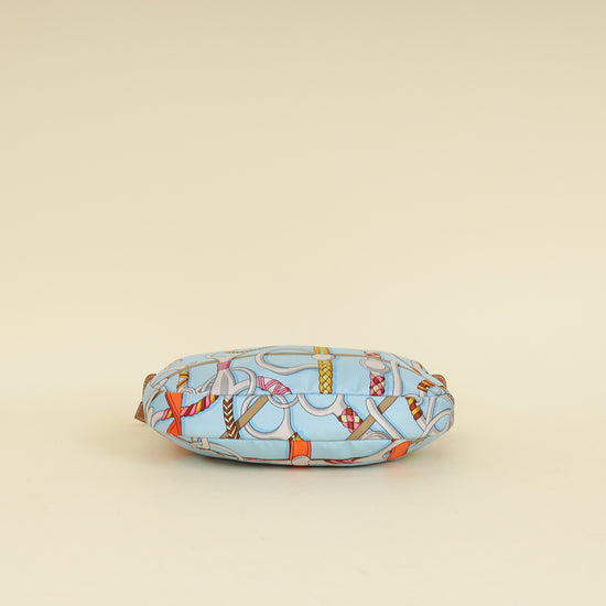 Hermes Tricolor "Panoplie Equestre" Printed Sursoie To Go Pouch