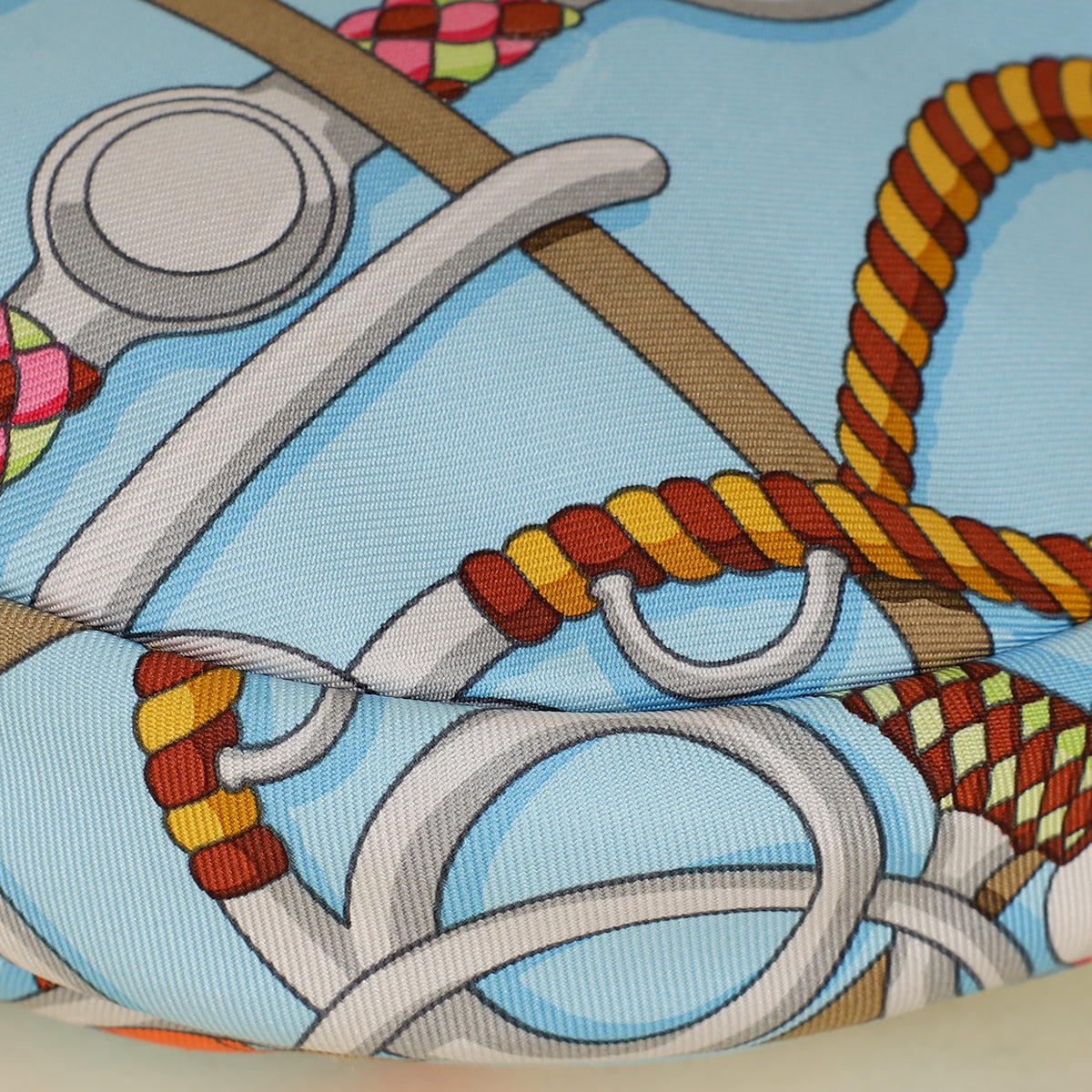 Hermes Tricolor "Panoplie Equestre" Printed Sursoie To Go Pouch