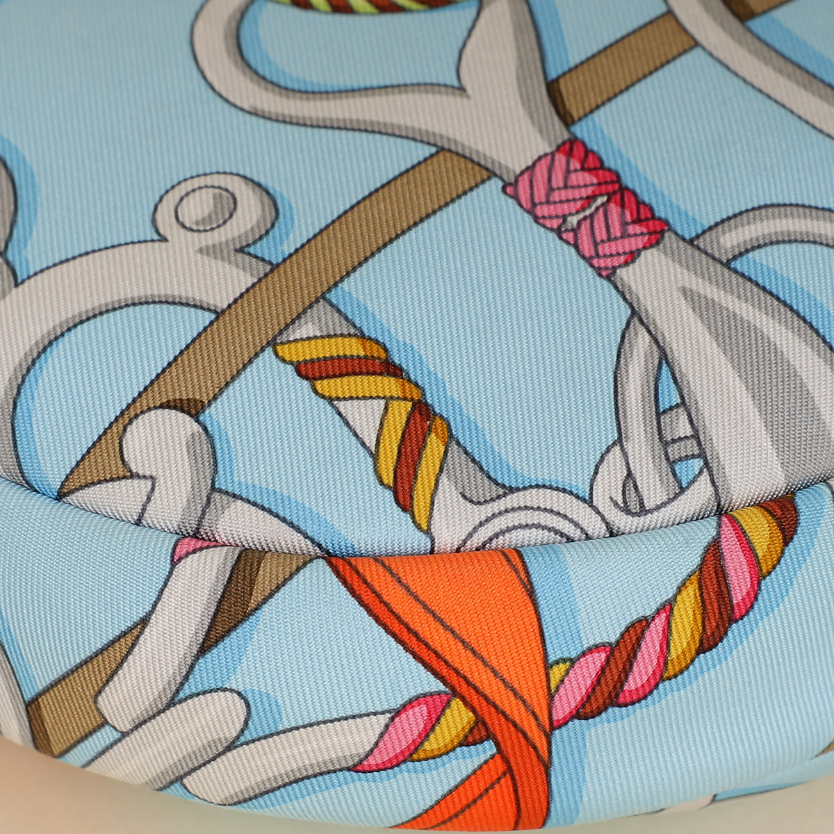 Hermes Tricolor "Panoplie Equestre" Printed Sursoie To Go Pouch