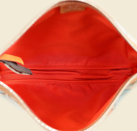 Hermes Tricolor "Panoplie Equestre" Printed Sursoie To Go Pouch