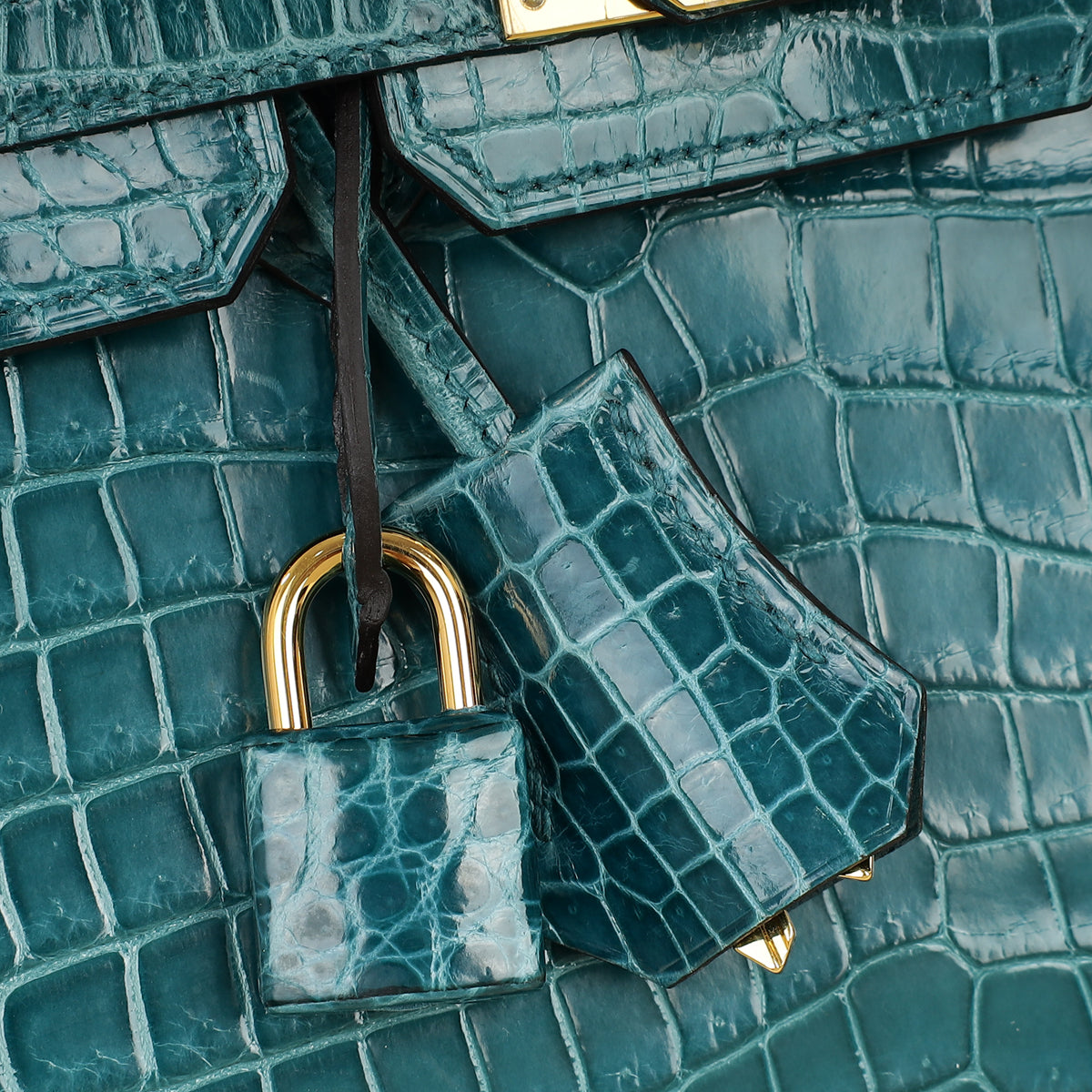 Hermes Colvert Shiny Crocodile Porosus Birkin 25 Bag