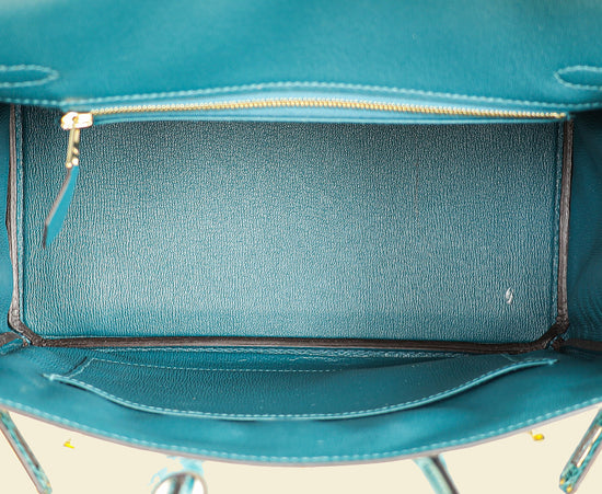 Hermes Colvert Shiny Crocodile Porosus Birkin 25 Bag