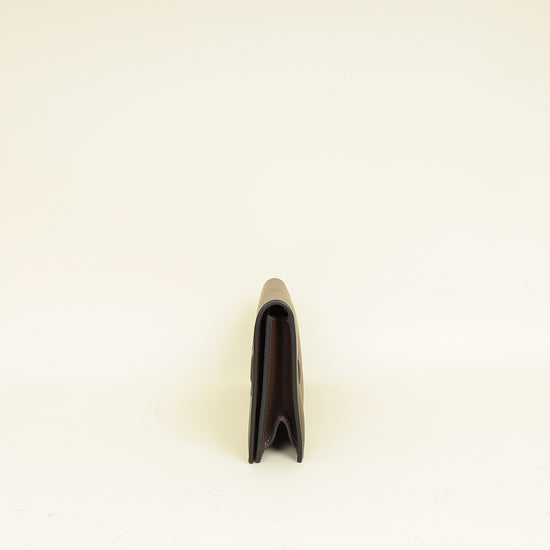 Hermes Rouge Sellier Birkin Shadow Clutch