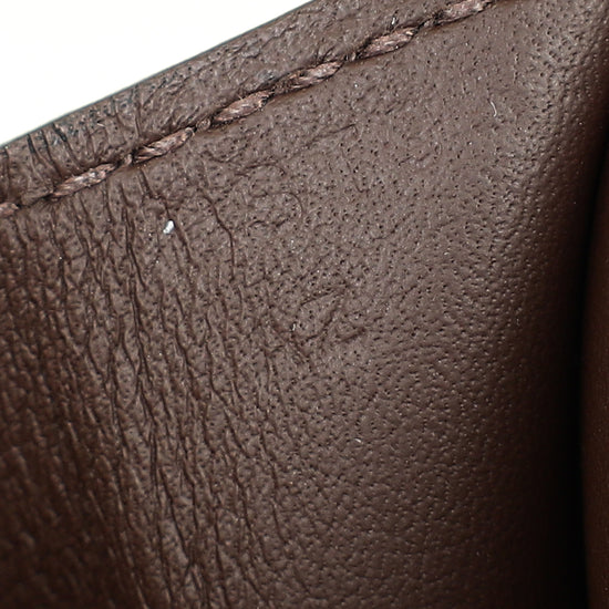 Hermes Rouge Sellier Birkin Shadow Clutch