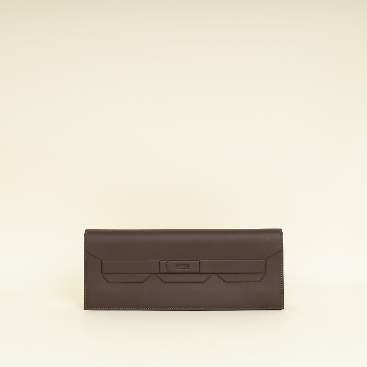 Hermes Rouge Sellier Birkin Shadow Clutch