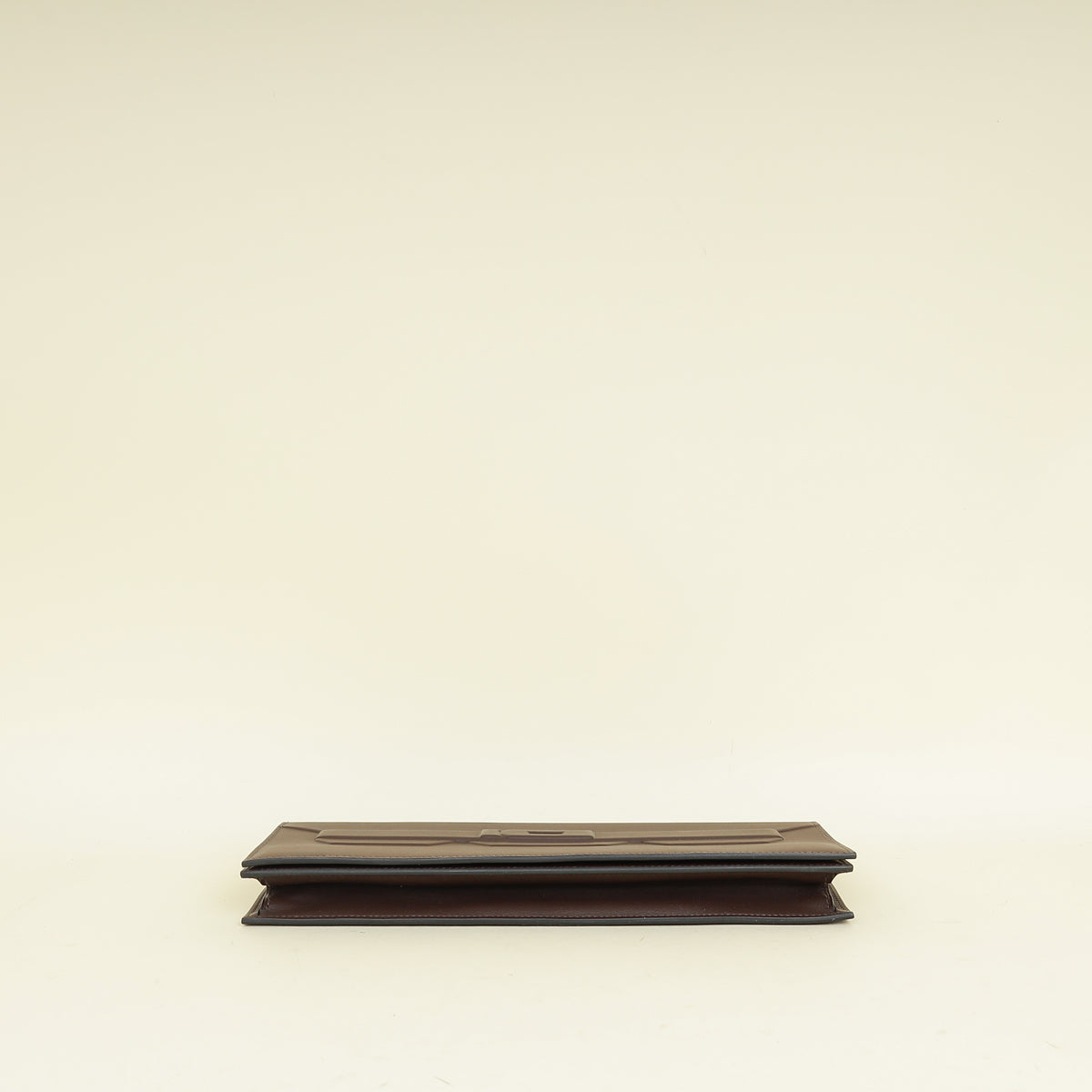 Hermes Rouge Sellier Birkin Shadow Clutch