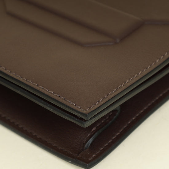 Hermes Rouge Sellier Birkin Shadow Clutch