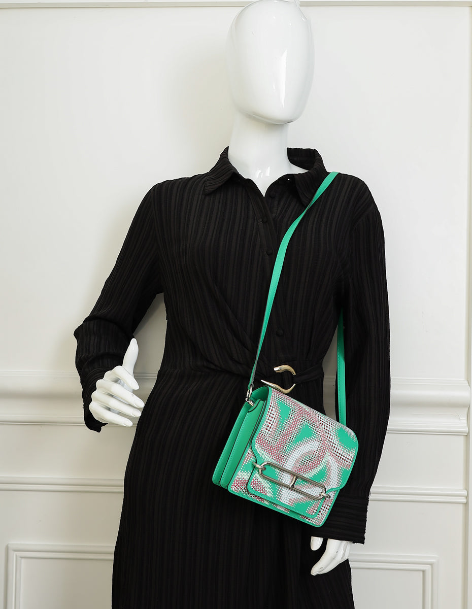 Hermes Multicolor Printed "Circuit 24 Faubourg" Roulis Bag