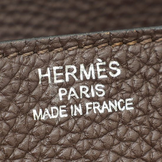Hermes Chocolate Retourne Birkin 35 Bag