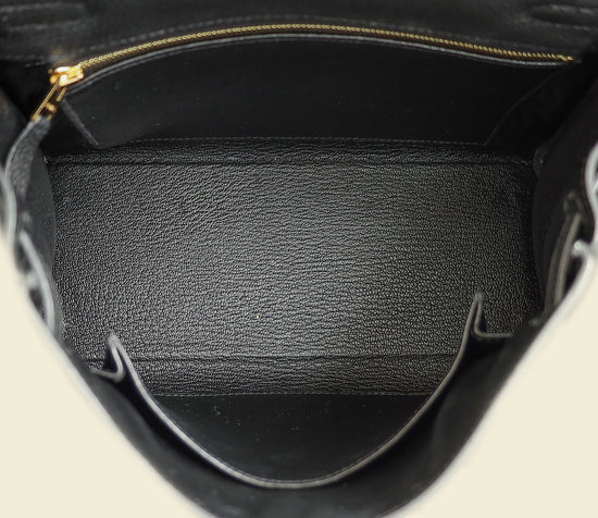 Hermes Noir Retourne Kelly Touch 25 Bag