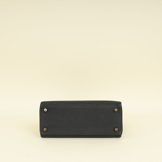 Hermes Noir Retourne Kelly Touch 25 Bag