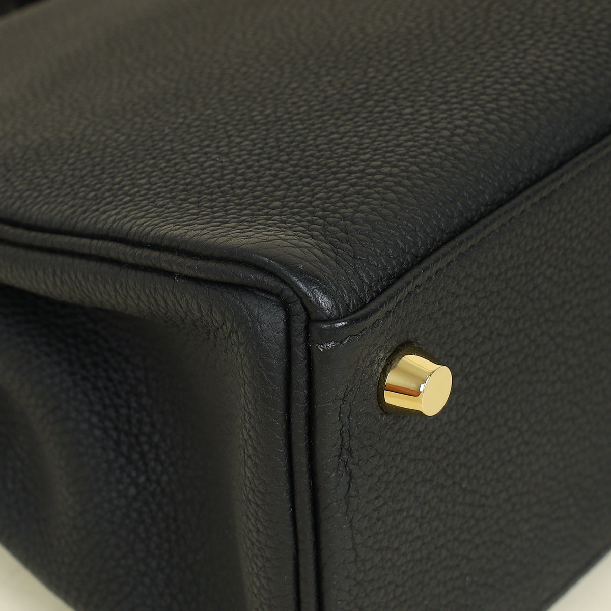 Hermes Noir Retourne Kelly Touch 25 Bag