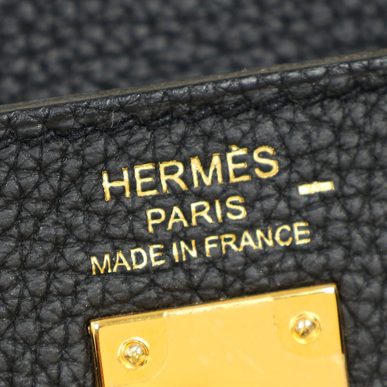 Hermes Noir Retourne Kelly Touch 25 Bag