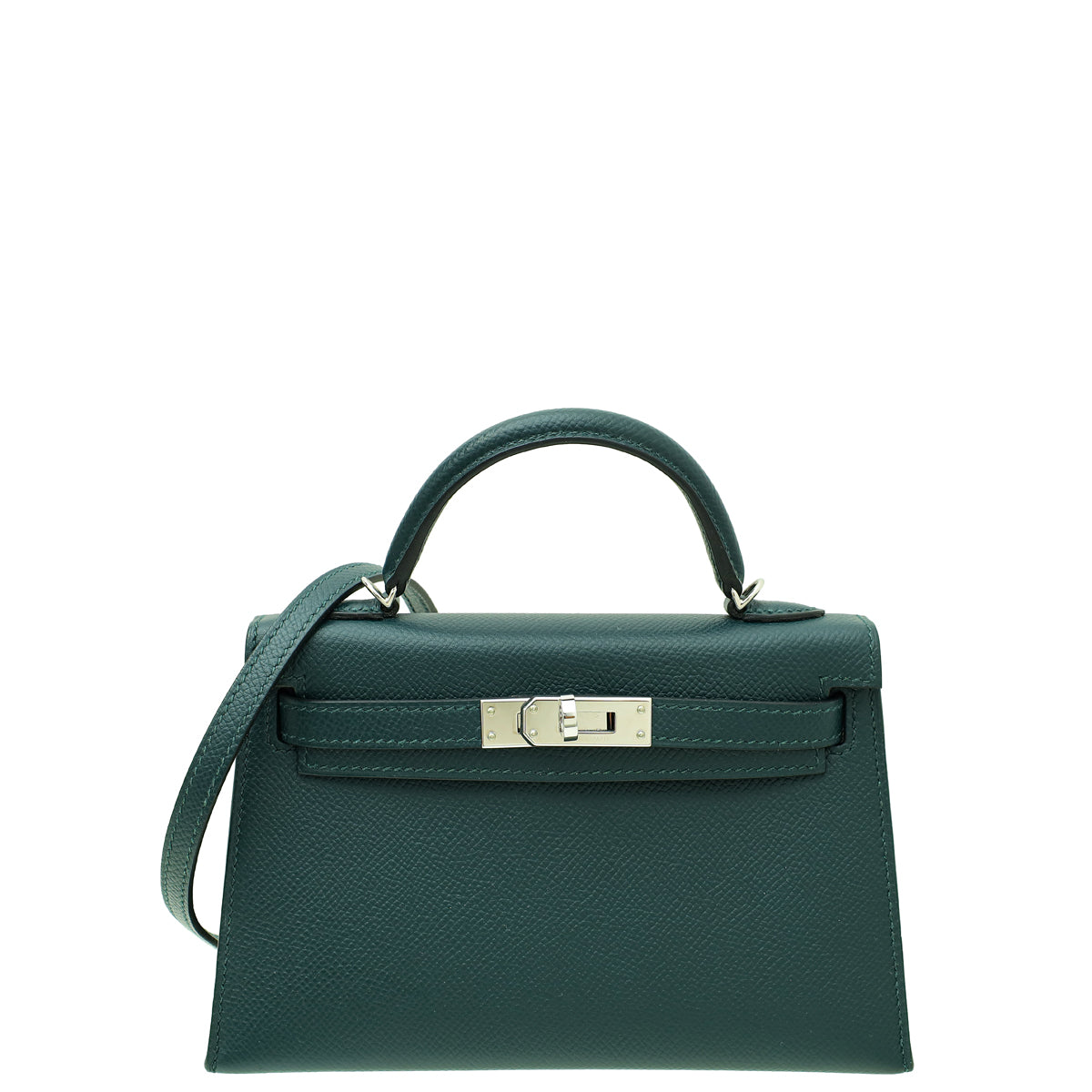 Hermes Vert Fonce Kelly Mini 20 Sellier Bag-Hermes-THE CLOSET