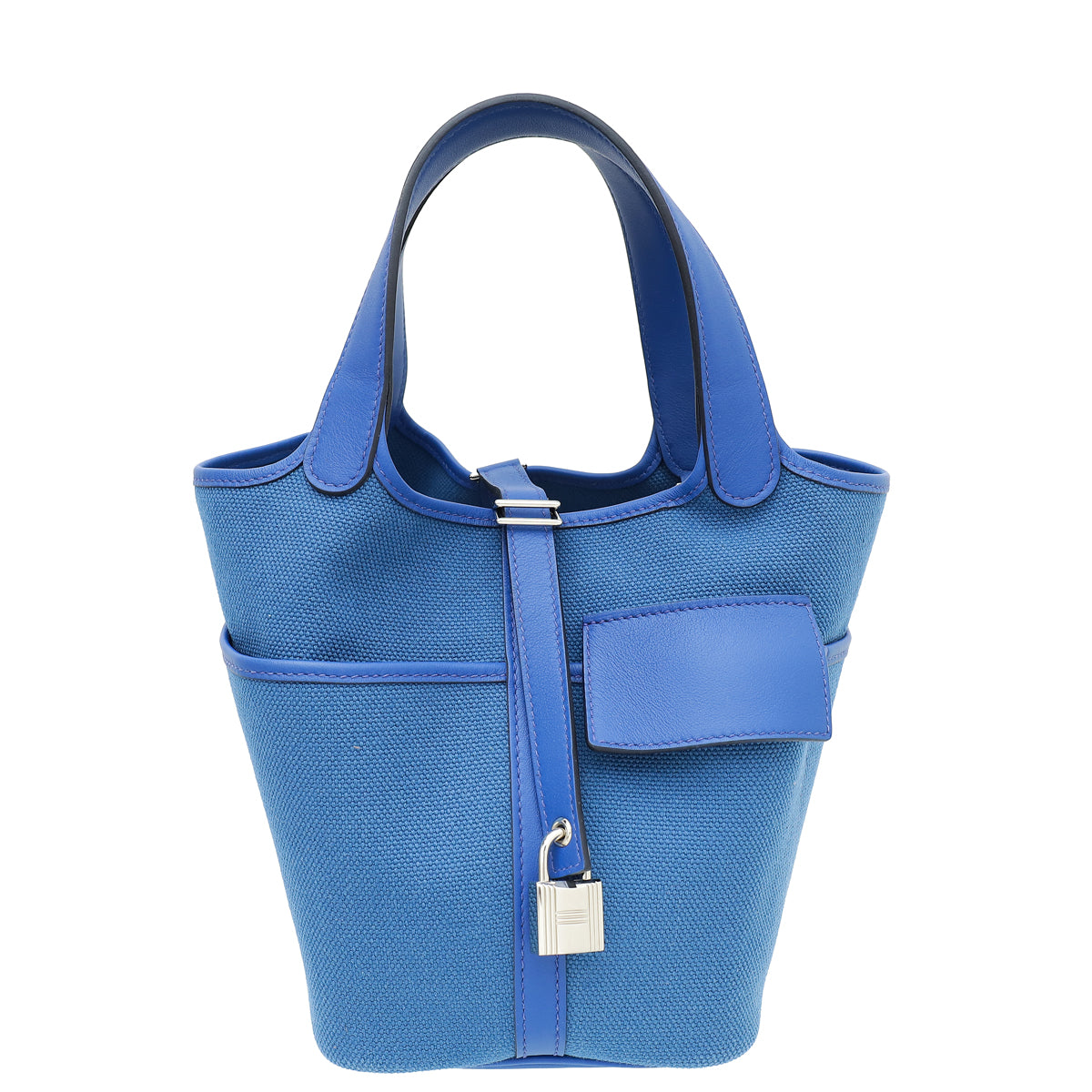 Hermes Bleu France Cargo Picotin Lock 18 Bag-Hermes-THE CLOSET