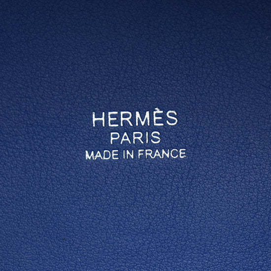 Hermes Bleu France Cargo Picotin Lock 18 Bag