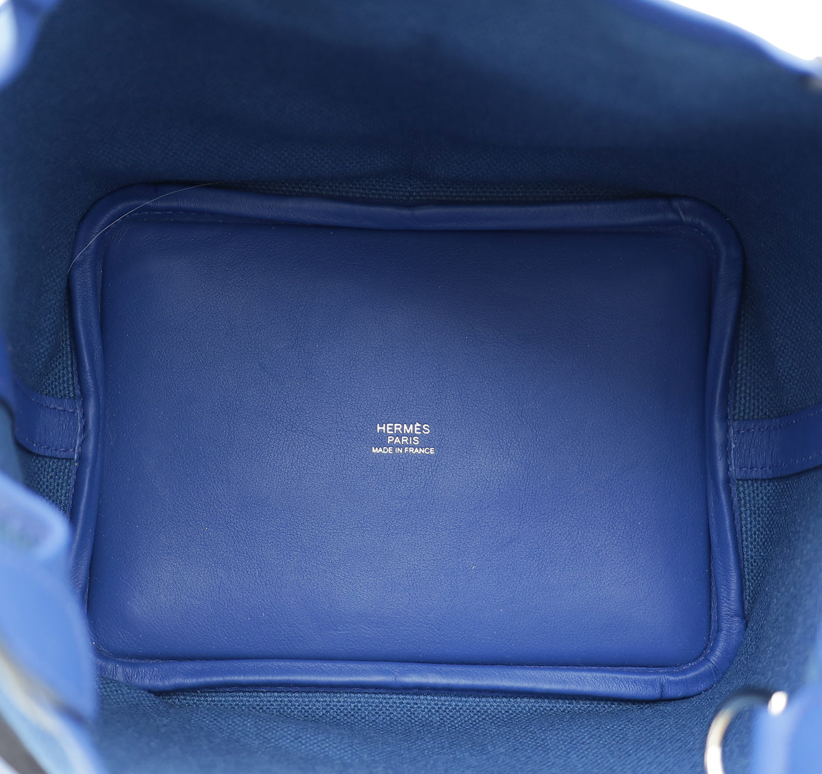 Hermes Bleu France Cargo Picotin Lock 18 Bag