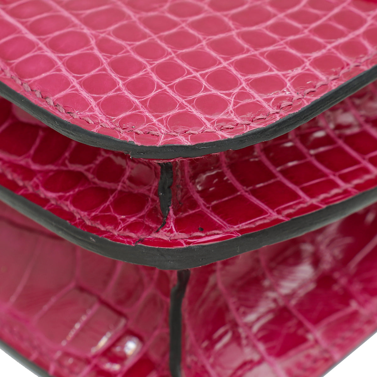 Hermes Rose Pourpre Shiny Alligator Constance 18 Bag-Hermes-THE CLOSET