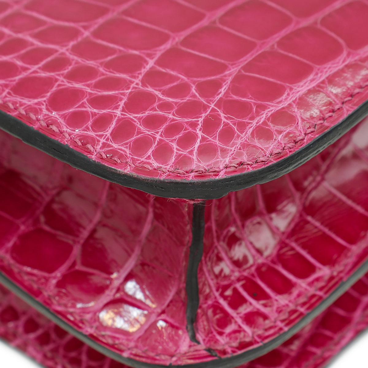 Hermes Rose Pourpre Shiny Alligator Constance 18 Bag-Hermes-THE CLOSET