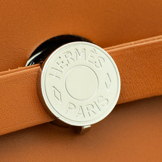 Hermes Bicolor Herbag 39 GM Retourne Toile Plume H Hunter Bag