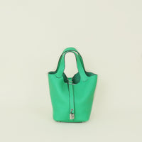 Hermes Vert Comics Picotin Lock 18 Bag