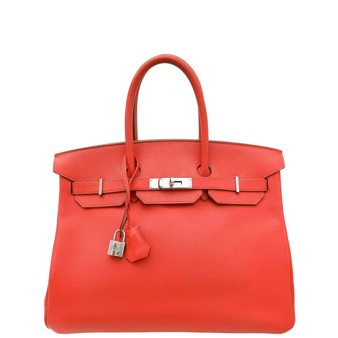 Hermes Rose Jaipur Sellier Birkin 35 Bag