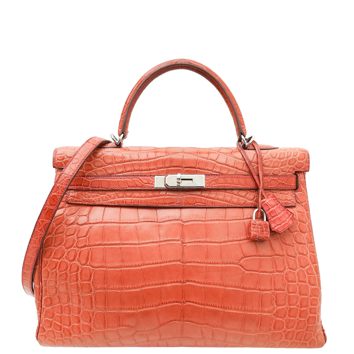 Hermes Bougainvillier Mississippiensis Alligator Matte Kelly 32 Bag-Hermes-THE CLOSET