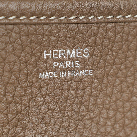 Hermes Etoupe Evelyne III PM Bag