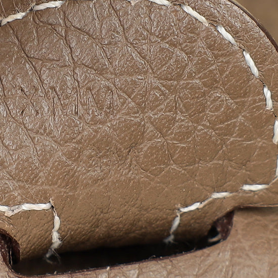 Hermes Etoupe Evelyne III PM Bag