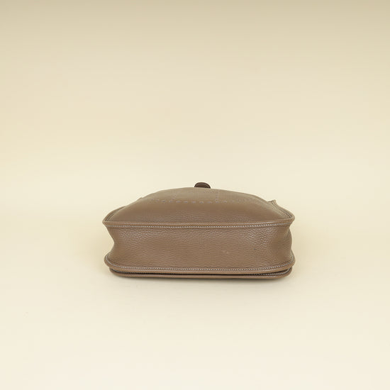 Hermes Etoupe Evelyne III PM Bag
