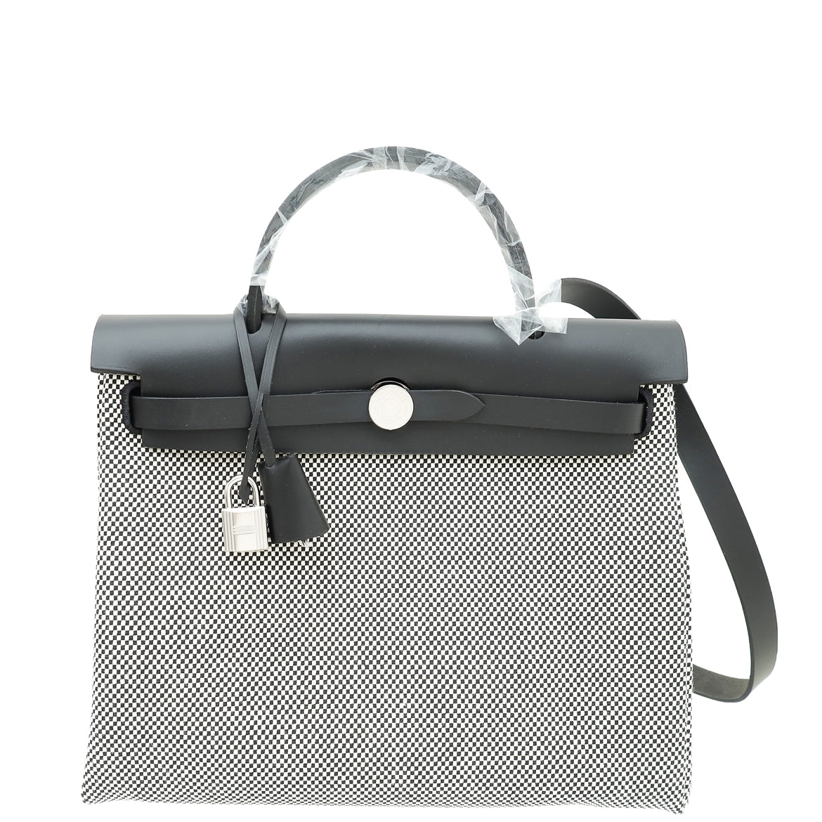 Hermes Bicolor Herbag 31 Criss Viking Quadrille Retourne Bag-Hermes-THE CLOSET