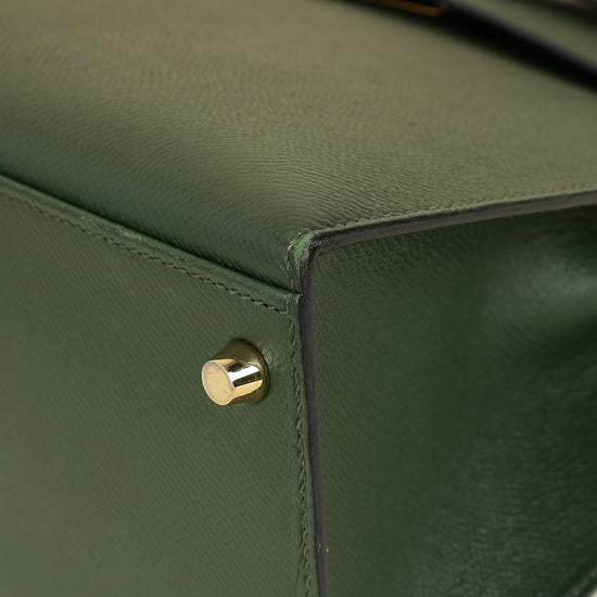 Hermes Vert Anglais Sellier Kelly 28 Bag-Hermes-THE CLOSET