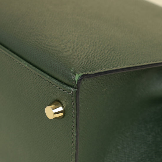 Hermes Vert Anglais Sellier Kelly 28 Bag-Hermes-THE CLOSET