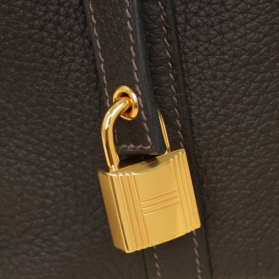 Hermes Chocolate Picotin Lock 18 Bag